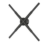 Ventilador holográfico 3D con control remoto, Bluetooth, WiFi y biblioteca de videos masiva para pantallas holográficas de alta definición, ideal para Navidad y eventos