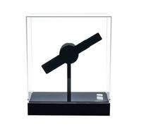 Ventilador holográfico 3D con luz LED - Decoración de Escritorio for Halloween y Navidad Reproducción vídeo e imágenes(No Battery 30)