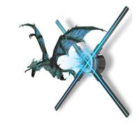 Ventilador holográfico 3D con perlas LED para publicidad HD, ideal para exposiciones, centros comerciales y teatros, incluye memoria integrada