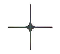 Ventilador holográfico 3D de 100 cm con Pantalla LED holográfica publicitaria (1024 x 1024) for Bares, Tiendas, Halloween y Navidad. Exhibición publicitaria del Festival