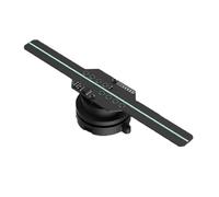 Ventilador holográfico 3D de 14 cm, miniproyector LED holográfico publicitario de 5 V for Halloween y Navidad. Imágenes vívidas