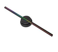 Ventilador holográfico 3D de 42 cm con Control Remoto Wi-Fi, Iconos Personalizados, Logotipo vídeo DIY, Luces LED neón, Pantalla giratoria, proyector