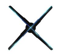 Ventilador holográfico 3D de 45 cm con 510 Cuentas LED, máquina publicitaria for centros comerciales, Control por aplicación WiFi, proyector de Pantalla holográfica Amplio ángulo de visión