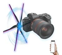 Ventilador holográfico 3D de 60 cm, pantalla de proyector giratorio transparente LED HD, proyección 3D holográfica de 6 cuchillas para publicidad, venta al por menor y eventos