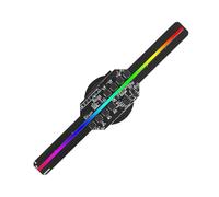 Ventilador holográfico 3D, Desktop Mini 14cm 128LED 3D Olografico Macchina Pubblicitaria Ventola 10W Proiettore con Copertura Protettiva