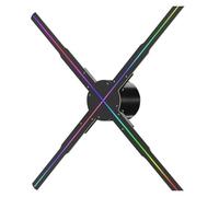 Ventilador holográfico 3D Máquina De Publicidad 3D Con Ventilador Holográfico Wifi De 50 Cm, Letrero LED De 576, Reproductor De Neón HD Inteligente, Compatible Con Imágenes De Video(45cm HD edition)