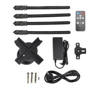 Ventilador Holográfico 3D, Máquina de Publicidad Holográfica 3D de 23,6 Pulgadas con 4 Aspas 1600X720P, Pantalla Publicitaria WiFi 720 LED para, para, para iOS, (Enchufe de la