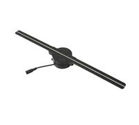 Ventilador holográfico 3D Naked Eye, Pantalla estereoscópica, lámpara de proyección suspendida de 42 cm, máquina publicitaria de imágenes suspendidas Alto Brillo