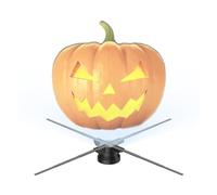 Ventilador holográfico 3D, Proyector holográfico 3D HD de 50 cm, for Publicidad, con Ventilador, WiFi, LED, Flotador, Reproductor, Tienda, Fiesta para Tienda, Halloween
