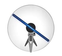 Ventilador holográfico 3D, Proyector holográfico 3D HD, máquina de Publicidad con Ventilador LED, proyector holográfico USB, Holograma para Tienda, Halloween