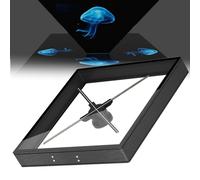 Ventilador Holográfico 3D, Proyector Holográfico con Ventilador, Pantalla Publicitaria con Aplicación WiFi, Hélice Holográfica para Publicidad, Exposiciones, Tiendas, Barra,65Cm