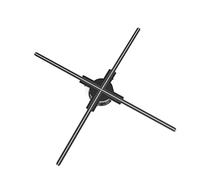 Ventilador holográfico 3D, proyector holográfico, Proyector de publicidad 3D de 20,47 ", proyector de holograma 3d a simple vista, lámpara de imagen holográfica, WiFi, transmisión en vivo en tiempo Re