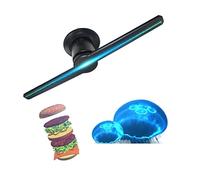 Ventilador holográfico 3D, proyector holográfico, Proyector holográfico 3D de ojo desnudo Proyector de holograma 3D Pantalla de publicidad 1080P HD Feria comercial Ventilador con pantalla LED para Hal