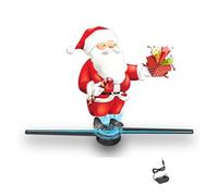 Ventilador holográfico 3D, Ventilador de Holograma 3D, proyector holográfico, Pantalla Publicidad, luz HD, Tiendas, Bares, Fiesta, Navidad, Halloween para Tienda/Bar