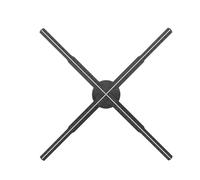 Ventilador holográfico de 62 cm/24,4 pulgadas, letrero de 722 LED, cuentas de neón, memoria de 8 G, manual, máquina de publicidad con logotipo, texto e imagen, proyector holográfico 3D Exhibición publ