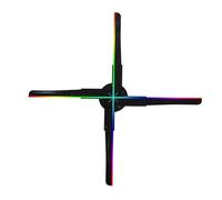 Ventilador holográfico Proyector Holográfico 3D Naked Eye De 45 Cm con 510 LED, Luz De Publicidad Muy Vendida para Tiendas, Bares y exposiciones