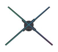 Ventilador holográfico publicitario 3D de 52 cm, máquina holográfica LED, proyector de vídeo publicitario, Control Remoto por aplicación WiFi for centros comerciales. Alto Brillo