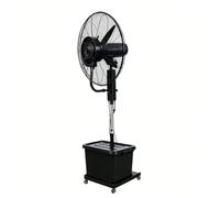 Ventilador Humidificador de Pie 42L, 3 Velocidades, Altura Ajustable 160-200cm, Oscilación 90°, Ruedas 360°, Ventilador con Nebulizador de Agua, Enfriador De Aire Portatil para Hogar y Exterior(⌀81cm)