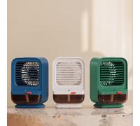 Ventilador humidificador USB compacto para escritorio, dispositivo de refrigeración por agua para un ambiente cómodo (azul)