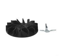 Ventilador impulsor para aspiradora de jardín BG56/BG86/SH56/SH86 + trituradora, 167 mm de diámetro, eje de 7 mm, construcción de plástico, juego de 2 piezas