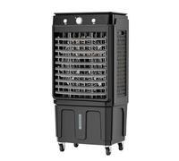 Ventilador Industrial con Agua, Climatizador Evaporativo Portatil de 3 Velocidades, Gran Tanque de Agua, Oscilación de 120°, Aire Acondicionado de 80 W para Interiores y Exteriores(98x44x34cm/38x17x13