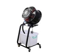 Ventilador industrial con tanque de agua de 50 litros, ventilador de suelo portátil para refrigeración al aire libre, deportes, piscina, barbacoa, camping, cuenta con cuchillas de metal y giro de 90°
