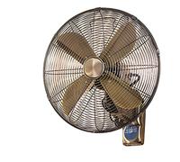 Ventilador Industrial De Pared Con Control Remoto - Ventilador Oscilante - Ventilador Ajustable De 3 Velocidades - Dormitorio, Invernadero, Gimnasio, Oficina, Garaje, Bronce, 18 Pulgadas/500 Mm X 550
