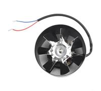 Ventilador industrial en línea de 100 mm, extractor de metal de 20 W para ventilación HVAC, alto flujo de aire silencioso de 1,75 m³/min para cocina, baño, taller (negro)