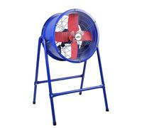 Ventilador industrial, torrente, 370w 1 velocidad 4 aspas con soporte