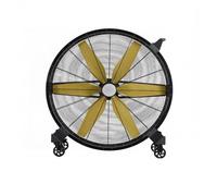 Ventilador industrial Ventilador eléctrico Industrial móvil, ventilador eléctrico grande de seis aspas, suelo adecuado for fábrica, taller, refrigeración de almacén(48 inch)