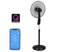 Ventilador inteligente AirGo - Control a través de asistentes de voz y aplicación (iOS y Android), avalado como uno de los fanáticos más quietest en el mercado, incluye modo nocturno, automatización