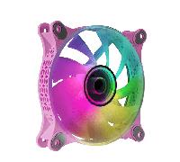 VENTILADOR INTERNO MARS GAMING MF-3D PINK 12x12cm ARGB EFECTO ESPEJO INFINITO