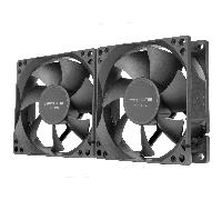 Tacens Anima AF8X2, Kit 2X Ventiladores 80mm, Funcionamiento Ultrasilencioso, Rodamientos FLUXUS, Flujo de Aire Optimizado, Estructura Reforzada Antivibraciones, Rendimiento Térmico Eficiente, Negro