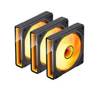 Ventilador Jonsbo ZK-120B ARGB PWM Preto - 120mm (3PACK)