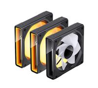 Ventilador Jonsbo ZK-120BR ARGB Reversed PWM Preto - 120mm (3PACK)