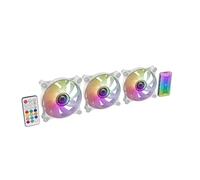 Ventilador - Kit de 3 Ventiladores auxiliares, Color Blanco, diseño Moderno, bajo Consumo energético, Ideal para refrescar múltiples Espacios.*
