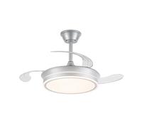 Ventilador LED aspas retráctiles Evo Mini Plata 46W 5520Lm CCT Dim Smart