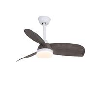 Ventilador LED Byan Exterior Blanco+Ceniza 22W 2000Lm CCT Dim