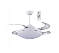 Ventilador led con aspas plegables twin blanco 36w marca wonderlamp