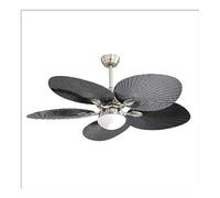 Fabrilamp Ventilador DC Chaw 24W 2950 lm Níquel/Negro 5 aspas 6 velocidades 132d con remoto