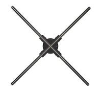 Ventilador LED holográfico 3D estéreo de 46 cm, Holograma 3D, proyector holográfico publicitario, Pantalla Transparente Alto Brillo