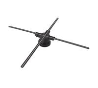 Ventilador LED Holográfico, Ventilador de Holograma 3D de 100-240 V, Respuesta Rápida, Pantalla Grande de 60 Cm para KTV (Enchufe de la UE)