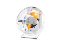Ventilador LED Holograma 3D, Proyector Holográfico 3D con Control Remoto, Luces Publicitarias De Mesa con Ventilador Holográfico De Juego con Cubierta Transparente para Comercial, Bar, Fiesta