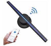 Ventilador LED Holograma 3D, Ventilador Holográfico 3D De Alta Tecnología For Publicidad, Dos Aspas, 42 Cm, Proyector Holográfico 3D, Ventilador Holográfico 3D Estéreo A Simple Vista para Comercial, B