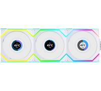 Ventilador Lian Li UNI FAN SL120 LCD Wireless RGB PWM Blanco 120mm (Pack 3)