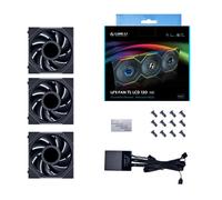 Ventilador Lian Li UNI FAN TL120 LCD RGB PWM Negro 120mm (Pack 3)