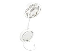 Ventilador magnético para teléfono celular, enfriador de mano ajustable con soporte para teléfono, mini ventilador de mano recargable, para cruceros, viajes, picnic, playa, al aire libre, verano