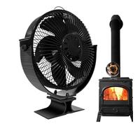Ventilador Manual de Calor de abanico No eléctrico, Ventilador Manual de Calor, Ventilador de Horno de Banda Bimetálica integrado para estufas de pellets | Módulo termoeléctrico, Hornos de Madera y