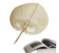 Ventilador Manual de Mano a Granel: especificación de 38 cm x 30 cm, componente de Mango ergonómico, característica de Tejido Natural Transpirable, Acabado de Paja pálida | Decoración del hoga
