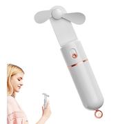 Ventilador Manual Portátil - Ventilador De Viaje,Dispositivo Eléctrico Portátil USB Recargable Con Power Bank Para Viajar Senderismo Acampada Hombre Mujer